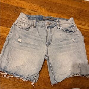 Joe's Jeans Light Wash Distressed Jean Shorts